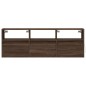 vidaXL TV-Wandschrank LED-Beleuchtung Braun Eichen-Optik 130x31x45 cm vidaXL TV-Wandschrank LED-Beleuchtung Braun Eichen-Optik 130x31x45 cm