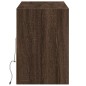 vidaXL TV-Wandschrank LED-Beleuchtung Braun Eichen-Optik 130x31x45 cm vidaXL TV-Wandschrank LED-Beleuchtung Braun Eichen-Optik 130x31x45 cm