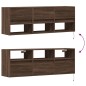vidaXL TV-Wandschrank LED-Beleuchtung Braun Eichen-Optik 130x31x45 cm vidaXL TV-Wandschrank LED-Beleuchtung Braun Eichen-Optik 130x31x45 cm