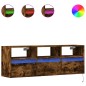 vidaXL TV-Wandschrank mit LED-Beleuchtung Räuchereiche 130x31x45 cm vidaXL TV-Wandschrank mit LED-Beleuchtung Räuchereiche 130x31x45 cm