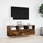 vidaXL TV-Wandschrank mit LED-Beleuchtung Räuchereiche 130x31x45 cm vidaXL TV-Wandschrank mit LED-Beleuchtung Räuchereiche 130x31x45 cm