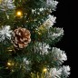 vidaXL Künstlicher Weihnachtsbaum Schlank 150 LEDs 150 cm vidaXL Künstlicher Weihnachtsbaum Schlank 150 LEDs 150 cm