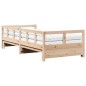 vidaXL Tagesbett Ausziehbar mit Matratzen 90x190 cm Massivholz Kiefer vidaXL Tagesbett Ausziehbar mit Matratzen 90x190 cm Massivholz Kiefer