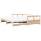 vidaXL Tagesbett Ausziehbar mit Matratzen 90x190 cm Massivholz Kiefer vidaXL Tagesbett Ausziehbar mit Matratzen 90x190 cm Massivholz Kiefer