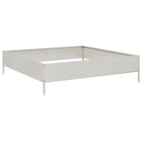 vidaXL Hochbeet 100x100x26 cm Edelstahl