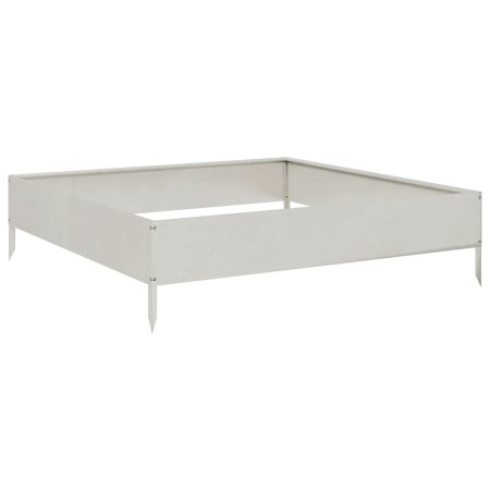 vidaXL Hochbeet 100x100x26 cm Edelstahl