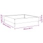 vidaXL Hochbeet 100x100x26 cm Edelstahl vidaXL Hochbeet 100x100x26 cm Edelstahl