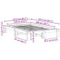 vidaXL Massivholzbett ohne Matratze 120x200 cm Kiefernholz vidaXL Massivholzbett ohne Matratze 120x200 cm Kiefernholz