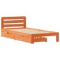 vidaXL Massivholzbett ohne Matratze Wachsbraun 75x190 cm Kiefernholz vidaXL Massivholzbett ohne Matratze Wachsbraun 75x190 cm Kiefernholz