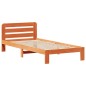 vidaXL Massivholzbett ohne Matratze Wachsbraun 75x190 cm Kiefernholz vidaXL Massivholzbett ohne Matratze Wachsbraun 75x190 cm Kiefernholz