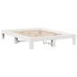 vidaXL Massivholzbett ohne Matratze Weiß 150x200 cm Kiefernholz vidaXL Massivholzbett ohne Matratze Weiß 150x200 cm Kiefernholz