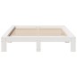 vidaXL Massivholzbett ohne Matratze Weiß 150x200 cm Kiefernholz vidaXL Massivholzbett ohne Matratze Weiß 150x200 cm Kiefernholz