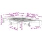 vidaXL Massivholzbett ohne Matratze Weiß 150x200 cm Kiefernholz vidaXL Massivholzbett ohne Matratze Weiß 150x200 cm Kiefernholz