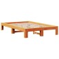 vidaXL Massivholzbett ohne Matratze Wachsbraun 120x200 cm Kiefernholz vidaXL Massivholzbett ohne Matratze Wachsbraun 120x200 cm Kiefernholz