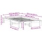vidaXL Massivholzbett ohne Matratze Wachsbraun 120x200 cm Kiefernholz vidaXL Massivholzbett ohne Matratze Wachsbraun 120x200 cm Kiefernholz