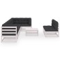 vidaXL 9-tlg. Garten-Lounge-Set mit Kissen Massivholz Kiefer vidaXL 9-tlg. Garten-Lounge-Set mit Kissen Massivholz Kiefer