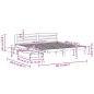 vidaXL Massivholzbett ohne Matratze 200x200 cm Kiefer