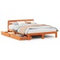 vidaXL Massivholzbett ohne Matratze Wachsbraun 140x190 cm Kiefernholz vidaXL Massivholzbett ohne Matratze Wachsbraun 140x190 cm Kiefernholz