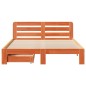 vidaXL Massivholzbett ohne Matratze Wachsbraun 140x190 cm Kiefernholz vidaXL Massivholzbett ohne Matratze Wachsbraun 140x190 cm Kiefernholz