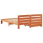 vidaXL Massivholzbett ohne Matratze Wachsbraun 140x190 cm Kiefernholz vidaXL Massivholzbett ohne Matratze Wachsbraun 140x190 cm Kiefernholz