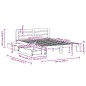 vidaXL Massivholzbett ohne Matratze Wachsbraun 140x190 cm Kiefernholz vidaXL Massivholzbett ohne Matratze Wachsbraun 140x190 cm Kiefernholz