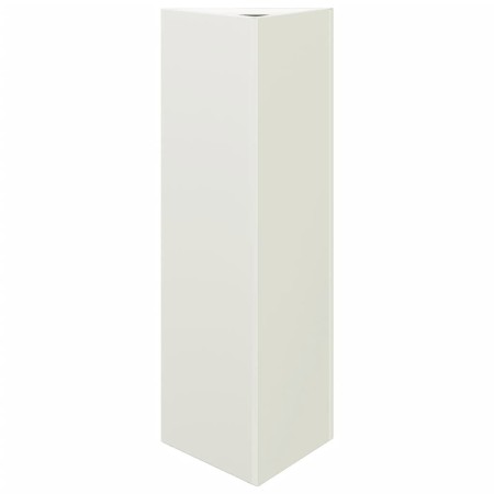 vidaXL Pflanzkübel Weiß Dreieckig 30x26x75 cm Stahl