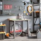 vidaXL Werkbank 100x60x81,5 cm Massivholz Eiche Rechteckig vidaXL Werkbank 100x60x81,5 cm Massivholz Eiche Rechteckig