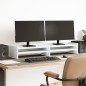 vidaXL Monitorständer Weiß 100x24x16 cm Holzwerkstoff vidaXL Monitorständer Weiß 100x24x16 cm Holzwerkstoff