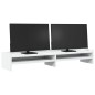 vidaXL Monitorständer Weiß 100x24x16 cm Holzwerkstoff vidaXL Monitorständer Weiß 100x24x16 cm Holzwerkstoff