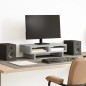 vidaXL Monitorständer Betongrau 50x27x15 cm Holzwerkstoff vidaXL Monitorständer Betongrau 50x27x15 cm Holzwerkstoff