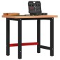 vidaXL Werkbank 100x60x83 cm Massivholz Buche Rechteckig vidaXL Werkbank 100x60x83 cm Massivholz Buche Rechteckig