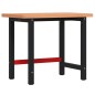 vidaXL Werkbank 100x60x83 cm Massivholz Buche Rechteckig vidaXL Werkbank 100x60x83 cm Massivholz Buche Rechteckig