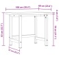 vidaXL Werkbank 100x60x83 cm Massivholz Buche Rechteckig vidaXL Werkbank 100x60x83 cm Massivholz Buche Rechteckig