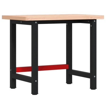 vidaXL Werkbank 100x60x83 cm Massivholz Buche Rechteckig