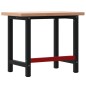 vidaXL Werkbank 100x60x83 cm Massivholz Buche Rechteckig vidaXL Werkbank 100x60x83 cm Massivholz Buche Rechteckig