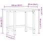 vidaXL Werkbank 100x60x83 cm Massivholz Buche Rechteckig vidaXL Werkbank 100x60x83 cm Massivholz Buche Rechteckig