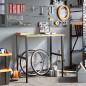 vidaXL Werkbank Hellbraun 100x60x(71,5-98) cm Massivholz Eiche vidaXL Werkbank Hellbraun 100x60x(71,5-98) cm Massivholz Eiche