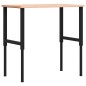 vidaXL Werkbank 100x60x(71,5-98) cm Massivholz Buche Rechteckig vidaXL Werkbank 100x60x(71,5-98) cm Massivholz Buche Rechteckig