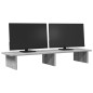vidaXL Monitorständer Grau Sonoma 100x27x15 cm Holzwerkstoff vidaXL Monitorständer Grau Sonoma 100x27x15 cm Holzwerkstoff