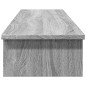 vidaXL Monitorständer Grau Sonoma 100x27x15 cm Holzwerkstoff vidaXL Monitorständer Grau Sonoma 100x27x15 cm Holzwerkstoff