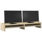 vidaXL Monitorständer Sonoma-Eiche 100x24x16 cm Holzwerkstoff vidaXL Monitorständer Sonoma-Eiche 100x24x16 cm Holzwerkstoff