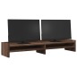 vidaXL Monitorständer Braun Eichen-Optik 100x24x16 cm Holzwerkstoff vidaXL Monitorständer Braun Eichen-Optik 100x24x16 cm Holzwerkstoff