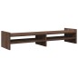 vidaXL Monitorständer Braun Eichen-Optik 100x27x20 cm Holzwerkstoff vidaXL Monitorständer Braun Eichen-Optik 100x27x20 cm Holzwerkstoff