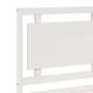 vidaXL Massivholzbett Extra Lang ohne Matratze Weiß 180x210 cm
