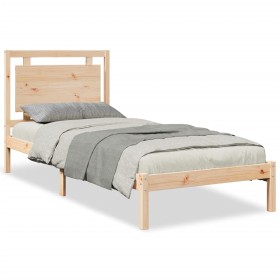vidaXL Massivholzbett Extra Lang ohne Matratze 100x220 cm