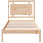 vidaXL Massivholzbett Extra Lang ohne Matratze 100x220 cm vidaXL Massivholzbett Extra Lang ohne Matratze 100x220 cm