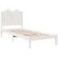 vidaXL Massivholzbett Extra Lang ohne Matratze Weiß 100x220 cm vidaXL Massivholzbett Extra Lang ohne Matratze Weiß 100x220 cm