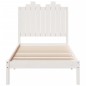 vidaXL Massivholzbett Extra Lang ohne Matratze Weiß 100x220 cm vidaXL Massivholzbett Extra Lang ohne Matratze Weiß 100x220 cm