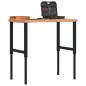 vidaXL Werkbank 100x(55-60)x(73-99,5) cm Massivholz Buche vidaXL Werkbank 100x(55-60)x(73-99,5) cm Massivholz Buche