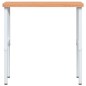 vidaXL Werkbank 100x60x(73-99,5) cm Massivholz Buche Rechteckig vidaXL Werkbank 100x60x(73-99,5) cm Massivholz Buche Rechteckig